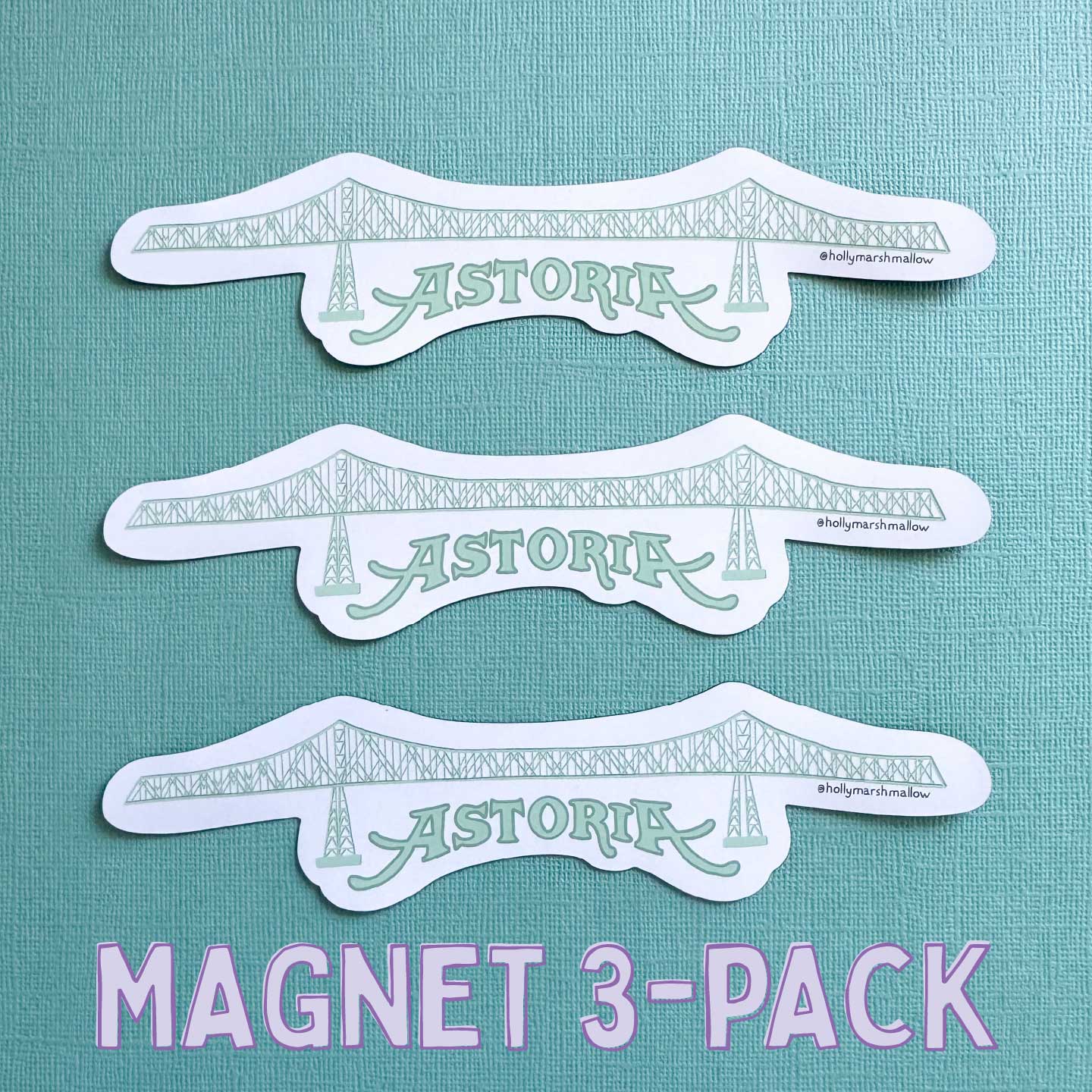 Astoria Megler Bridge Magnet 3-Pack