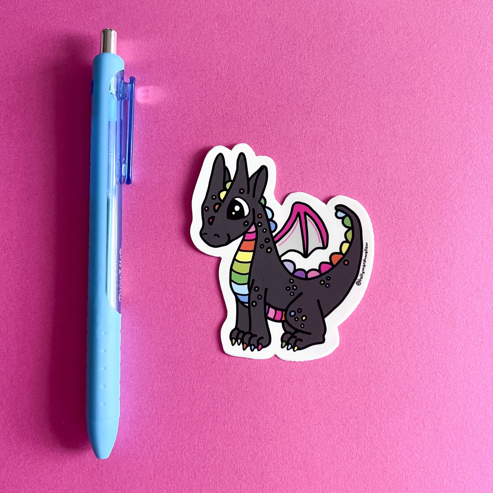 Colorful Faerie Fire Dragon Sticker 3-Pack