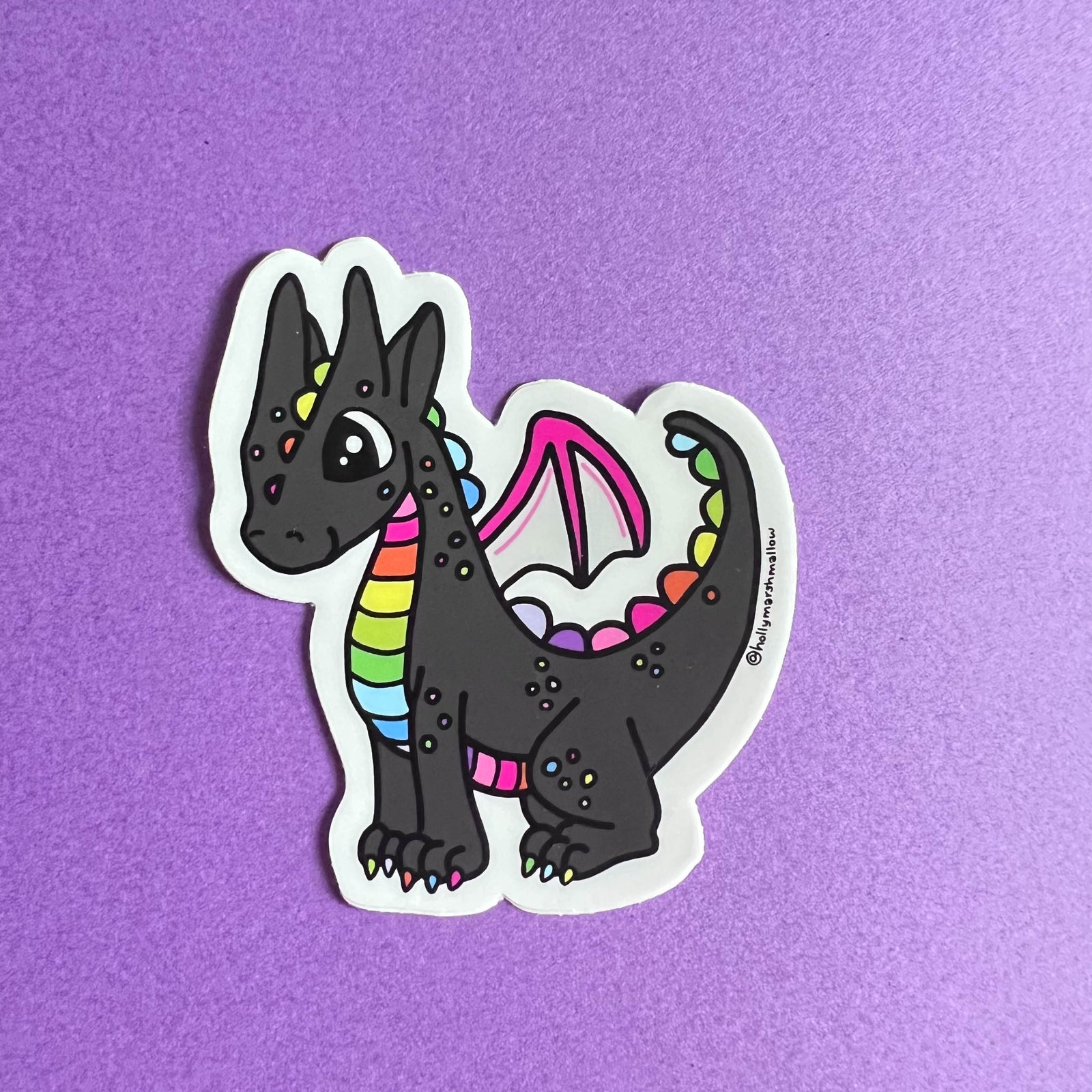 Colorful Faerie Fire Dragon Sticker 3-Pack