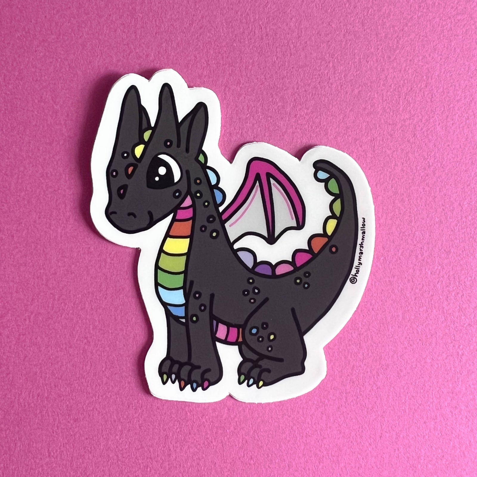 Colorful Faerie Fire Dragon Sticker 3-Pack