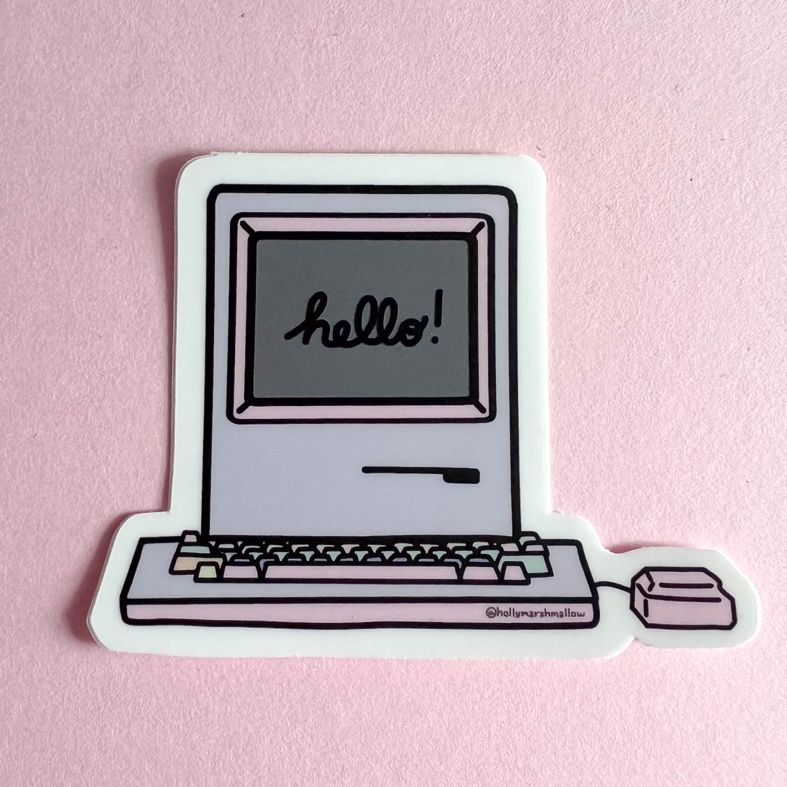 Hello Compy Sticker