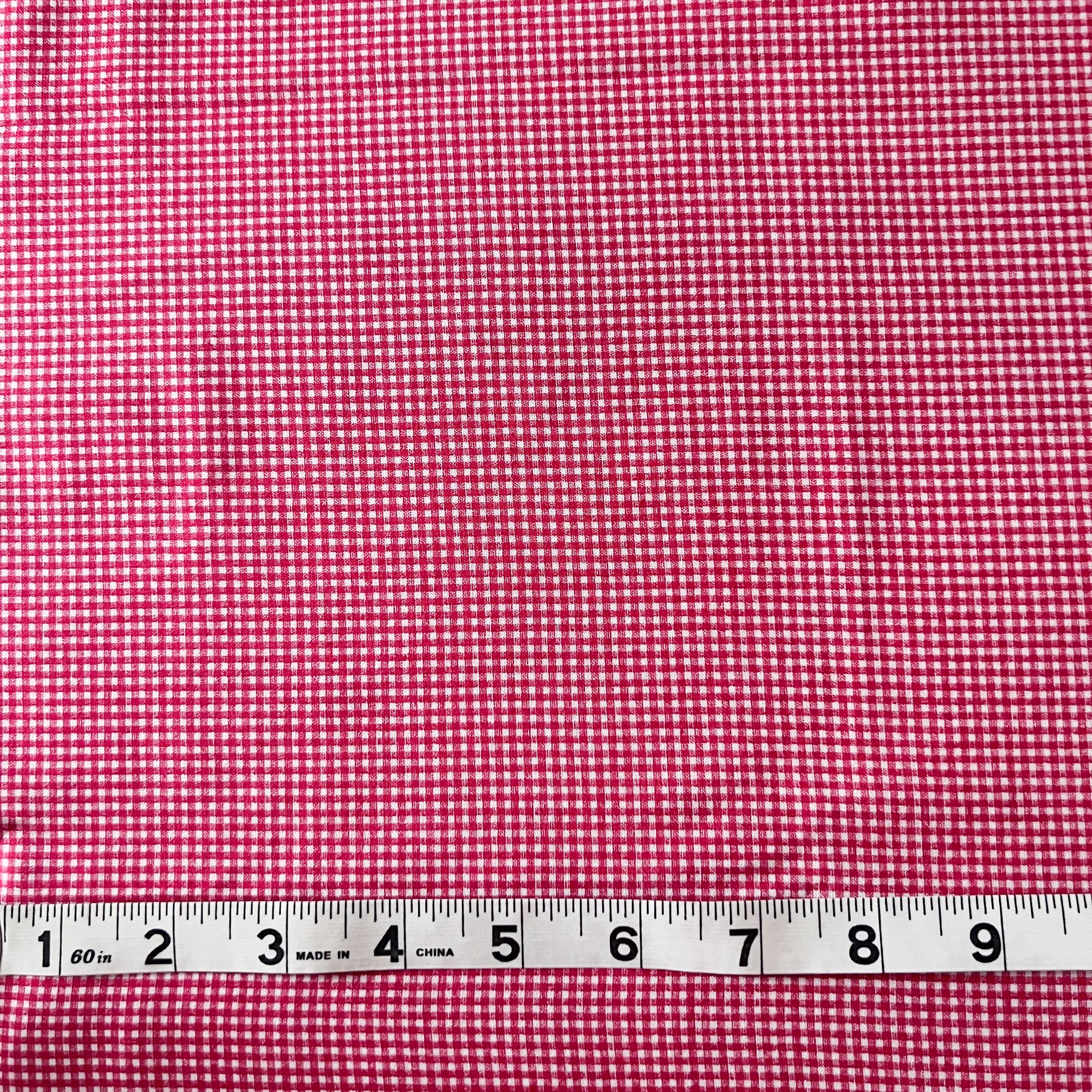 Tiny Gingham in Red by Lecien - 1 Yard