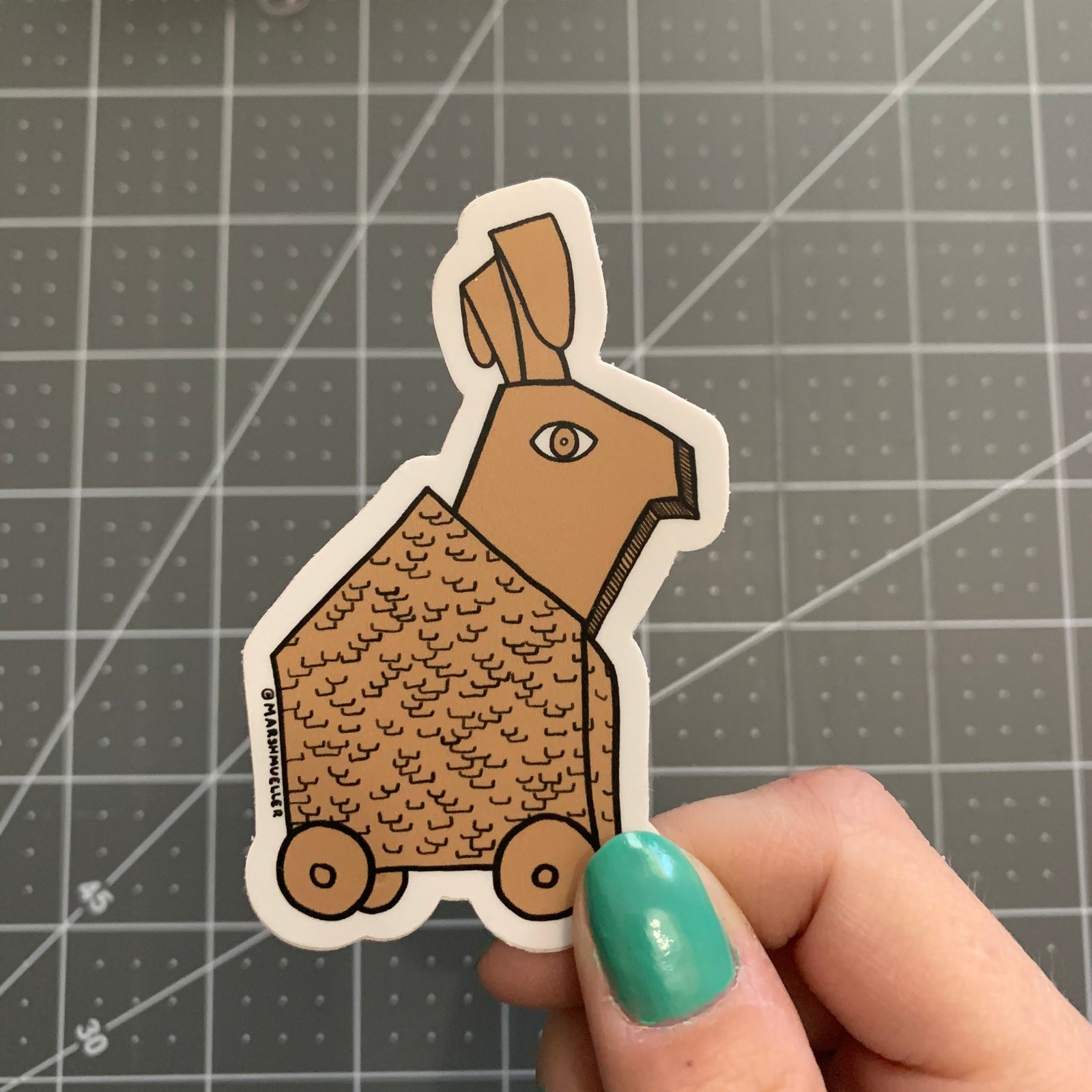 Trojan Rabbit Sticker