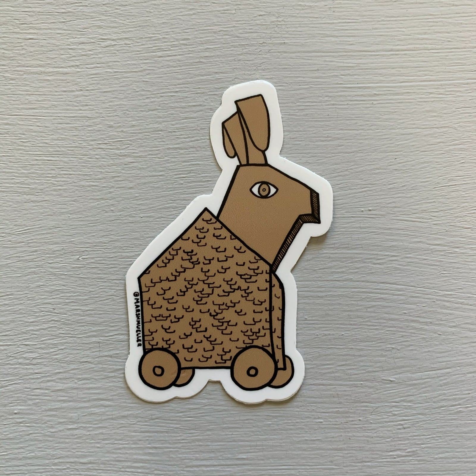 Trojan Rabbit Sticker