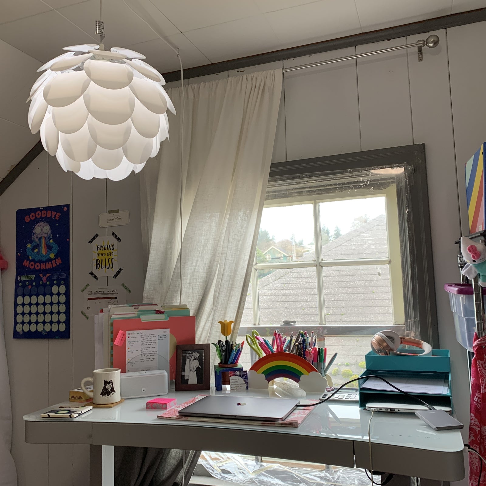 How To Purge Creative Supplies (Or How A Standing Desk Caused Me to Finally Purge My Studio)