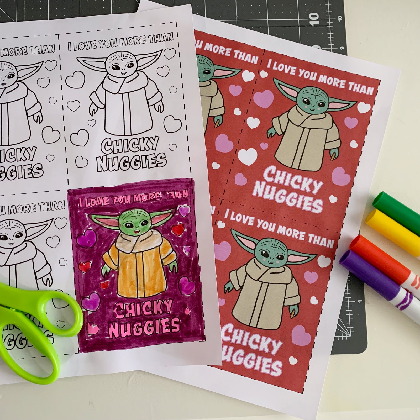NEW! Grogu Printable Valentines!