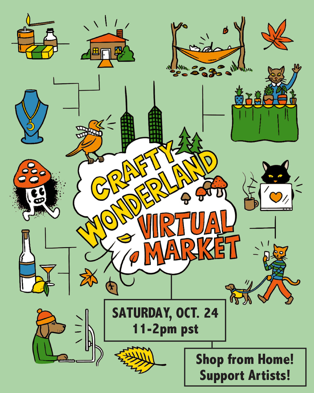 THIS SATURDAY :: Crafty Wonderland October Virtual Market!