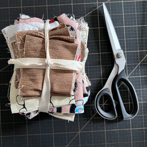 Brown Fabric Scrap Bundle No. 5 - 11.4 oz.