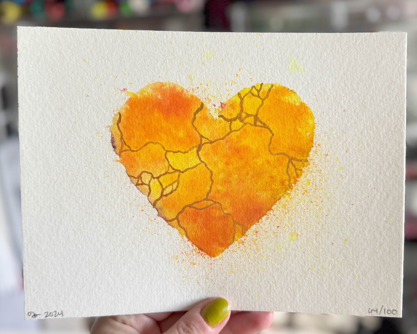 Turn Up the Sunshine - Original Painting #64- 6x8 Yellow/Gold