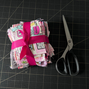 Pink Fabric Scrap Bundle No. 4 - 10.6 oz.