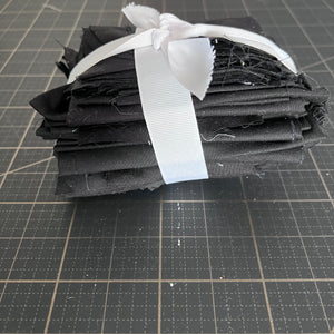 Black Solid Fabric Scrap Bundle No. 2 - 11.1 oz.