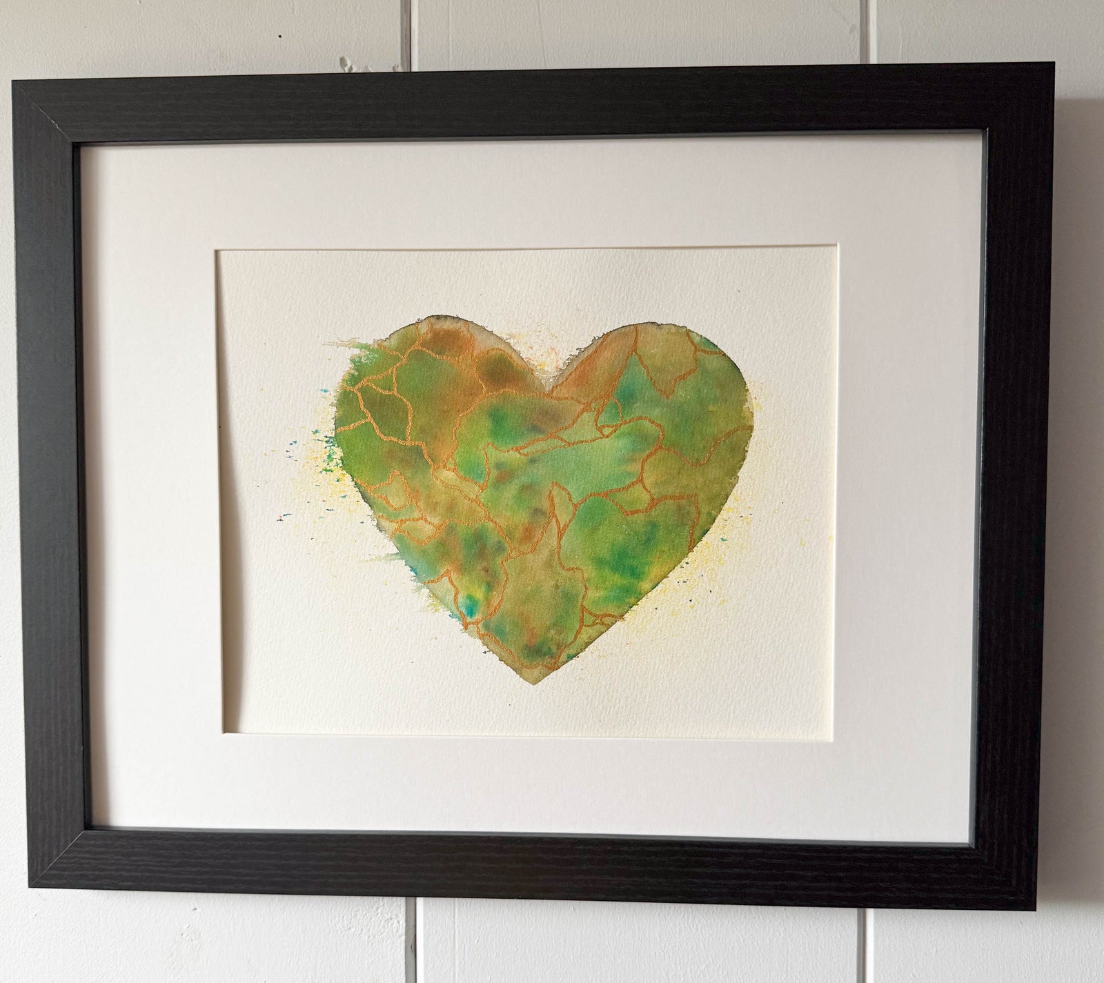 Changes - Original Painting #90 - 9x12 Green/Brown/Copper