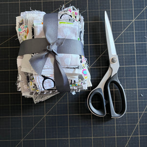 Grey + Multi Fabric Scrap Bundle No. 5 - 14 oz.