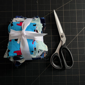 Blue Fabric Scrap Bundle No. 8 - 10.6 oz.