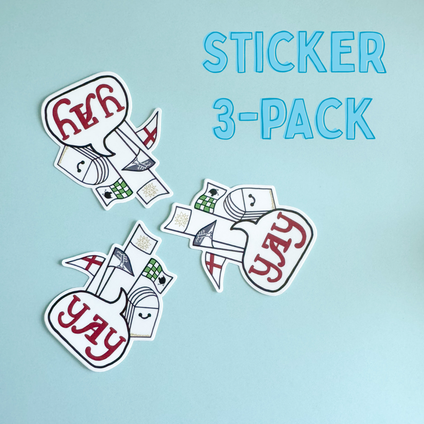 And There Was Much Rejoicing Sticker 3-Pack