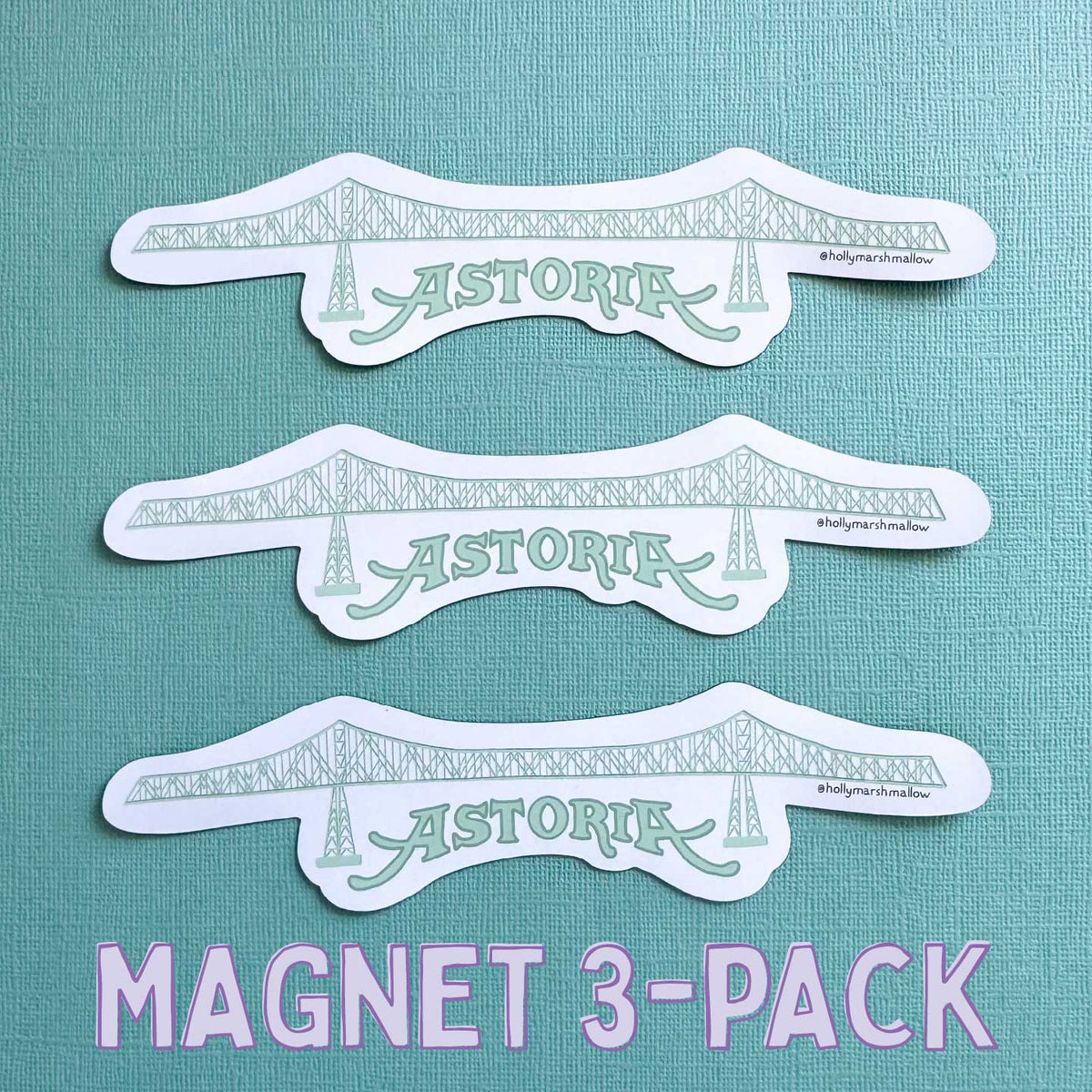 Astoria Megler Bridge Magnet 3-Pack