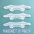 Astoria Megler Bridge Magnet 3-Pack