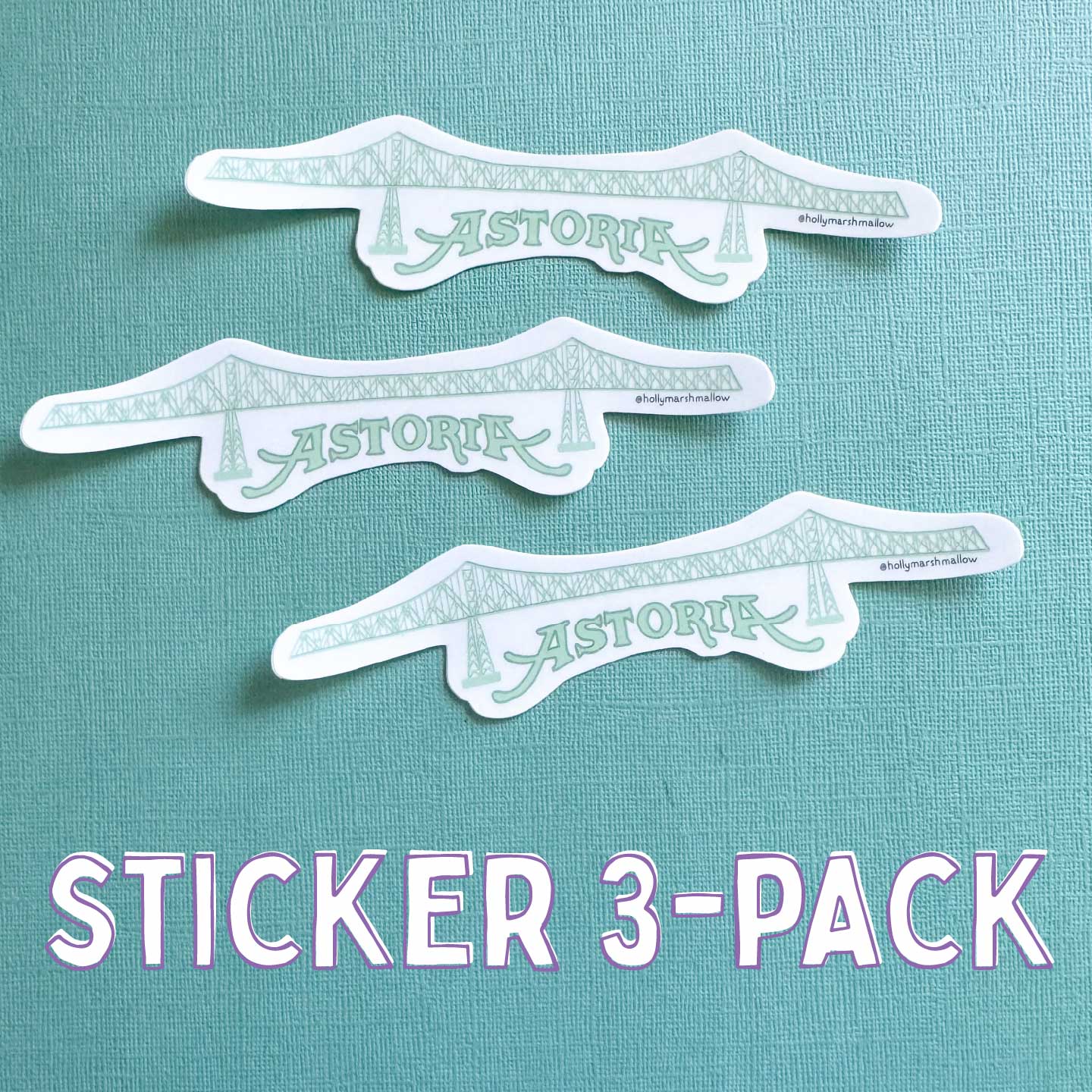 Astoria Megler Bridge Sticker 3-Pack