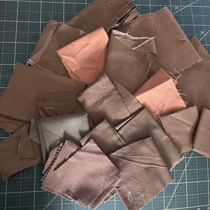 Brown Solid Fabric Scrap Bundle No. 1 - 9 oz.