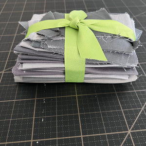 Grey Solid Fabric Scrap Bundle No. 3 - 9 oz.