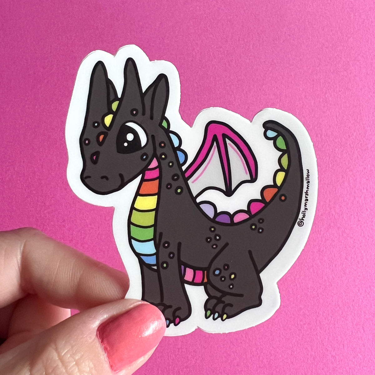 Colorful Faerie Fire Dragon Sticker 3-Pack