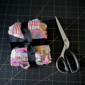 Pink Fabric Scrap Bundle No. 6 - 11.3 oz.