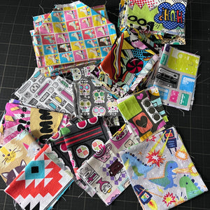 Multicolor Fabric Scrap Bundle No. 10 - 10.5 oz.