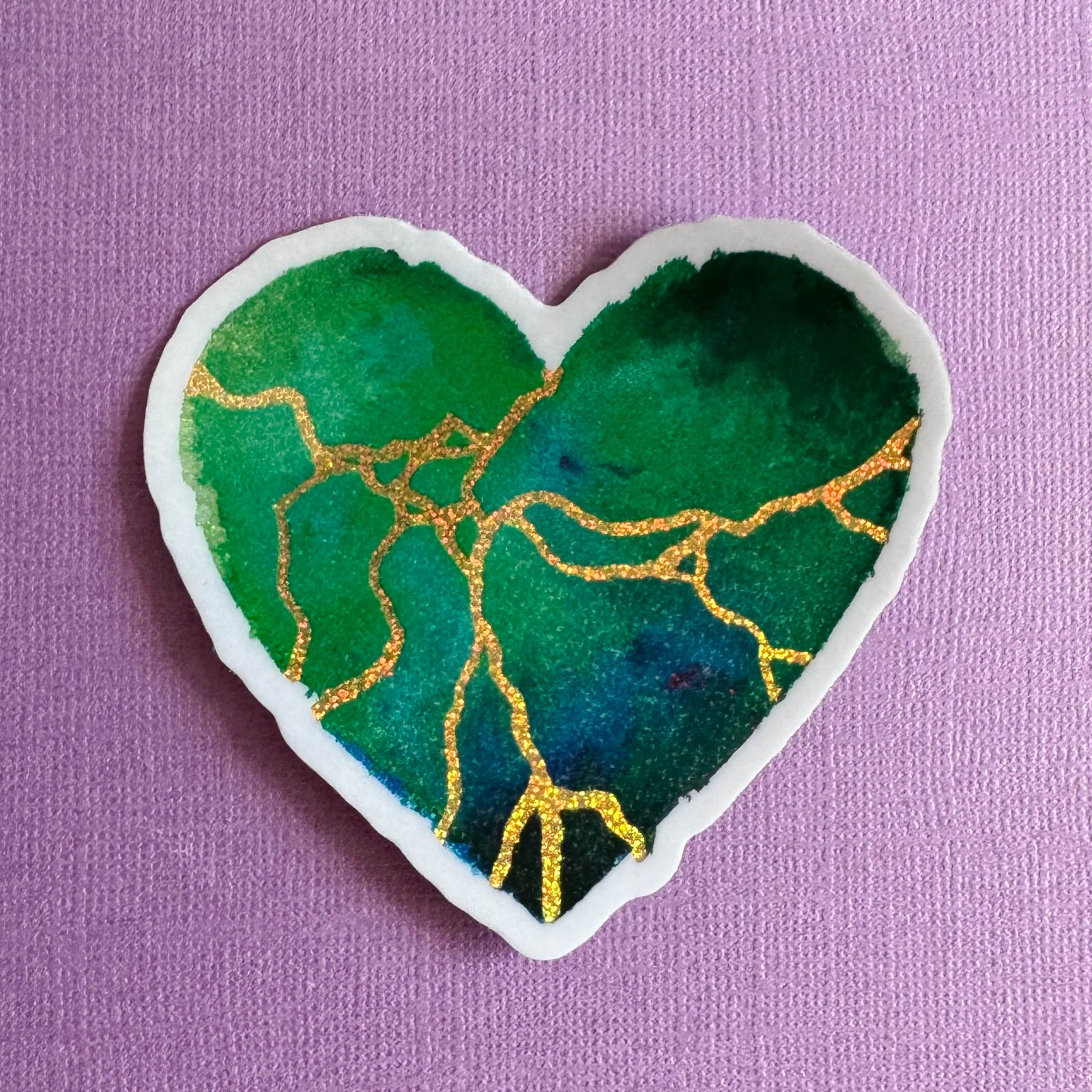 Glitter Heart Sticker - For That Beautiful Feeling