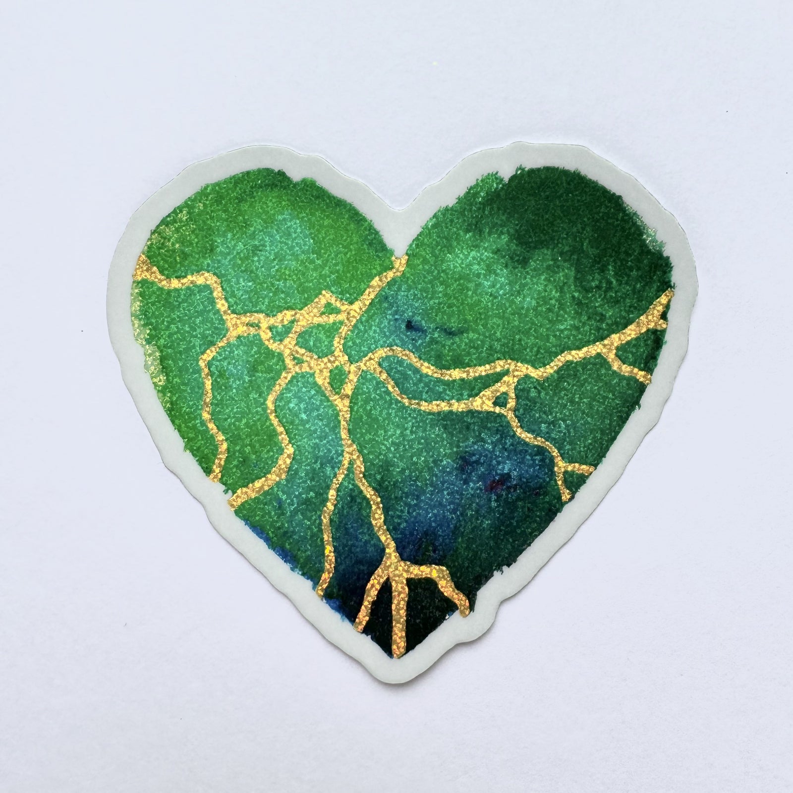 Glitter Heart Sticker - For That Beautiful Feeling