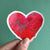 Glitter Heart Sticker - Heart Wants What It Wants