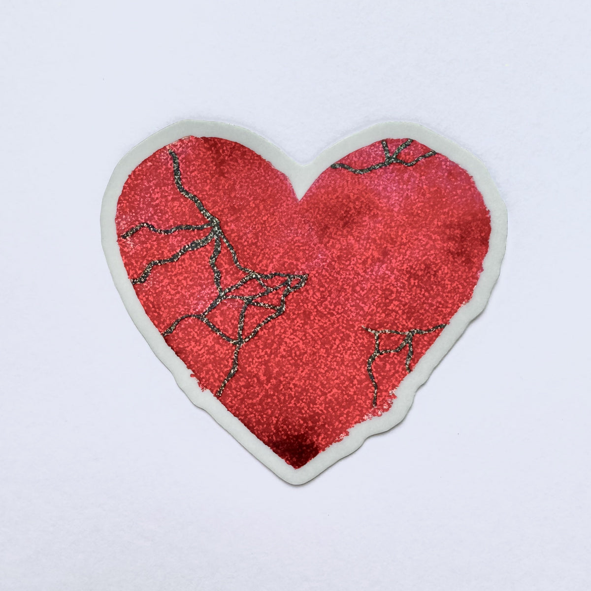 Glitter Heart Sticker - Heart Wants What It Wants