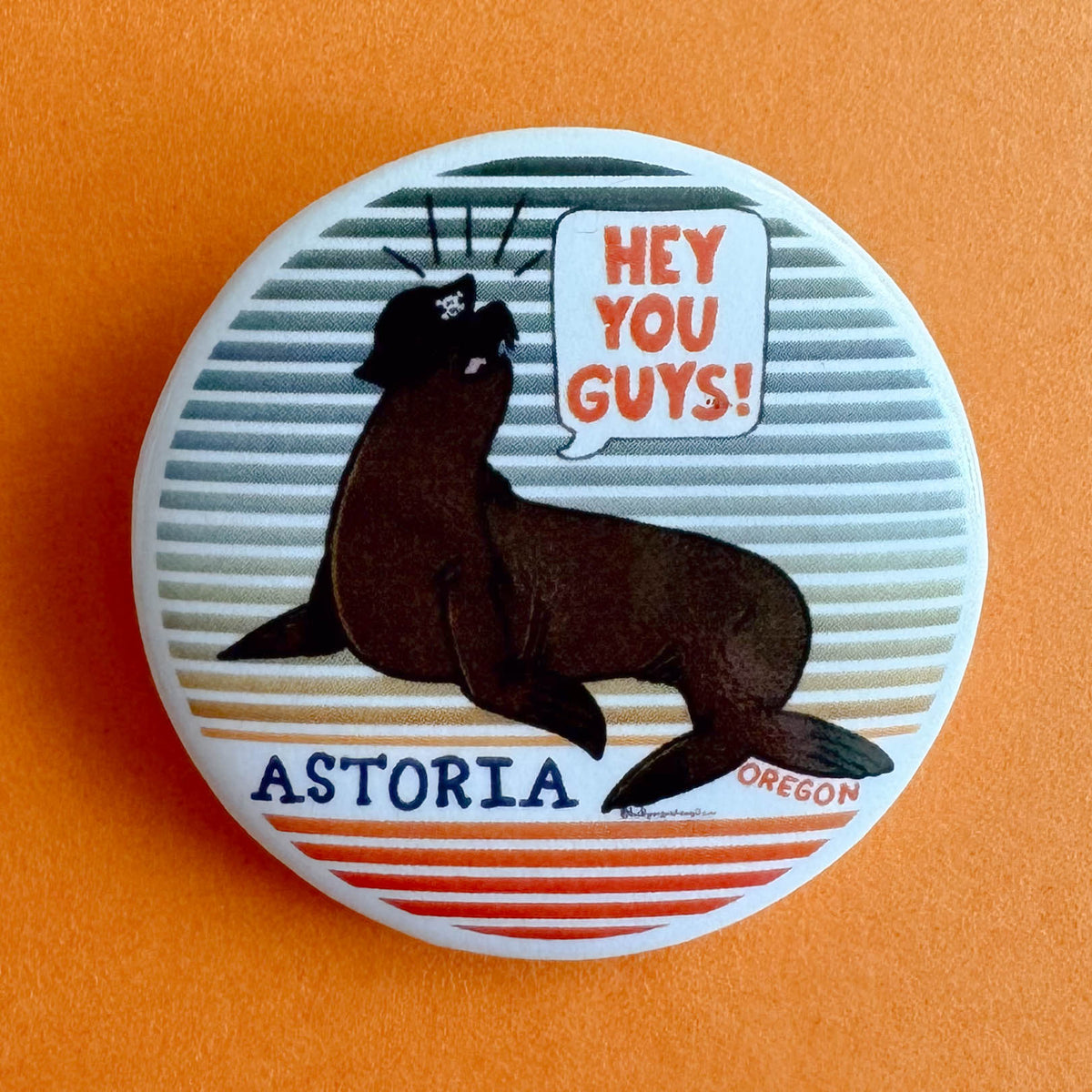 Hey You Guys Sea Lion Button