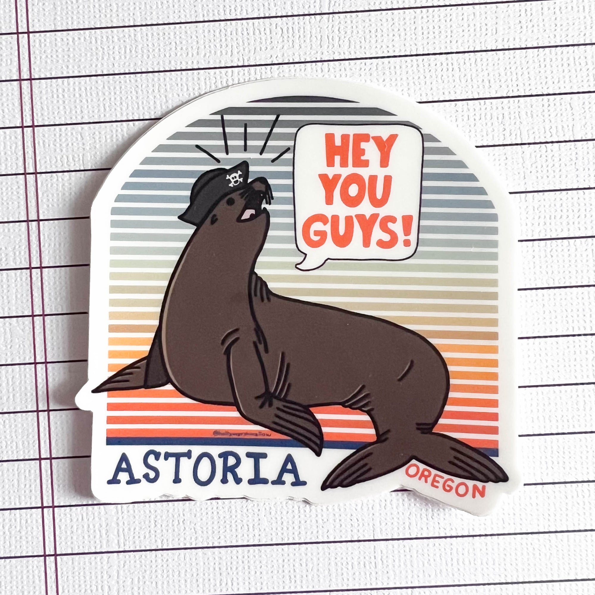 Hey You Guys Sea Lion Sticker