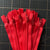 YKK 7" zippers-  Red 10-zipper bundle