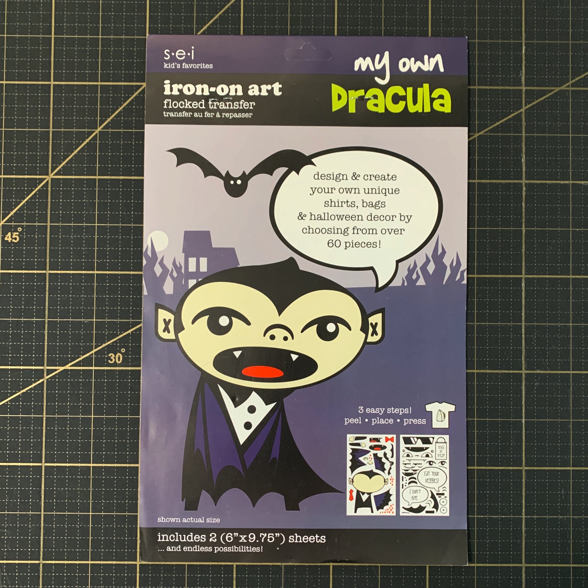 My Own Dracula Iron on Transfer Kit