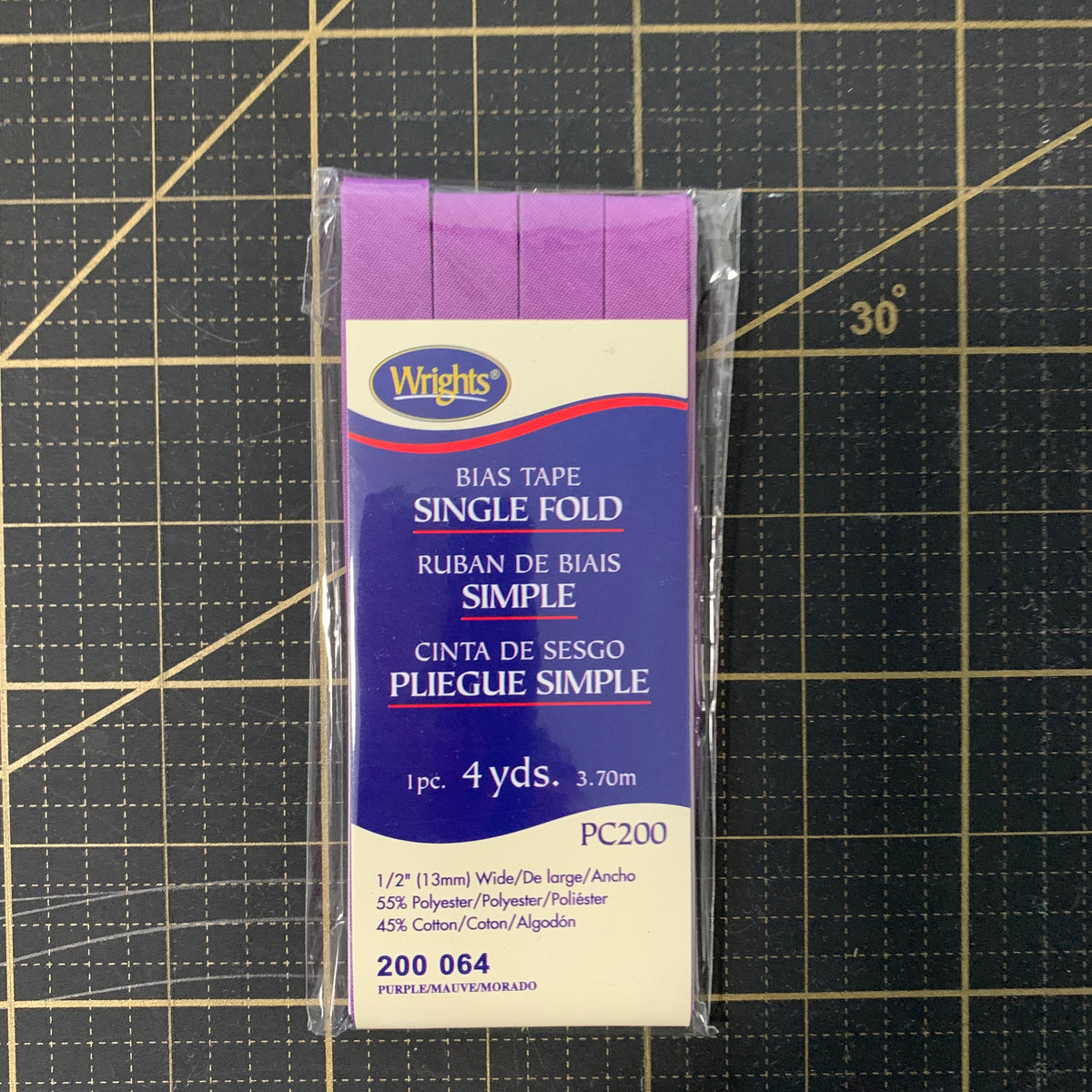 Single Fold Bias Tape - Purple
