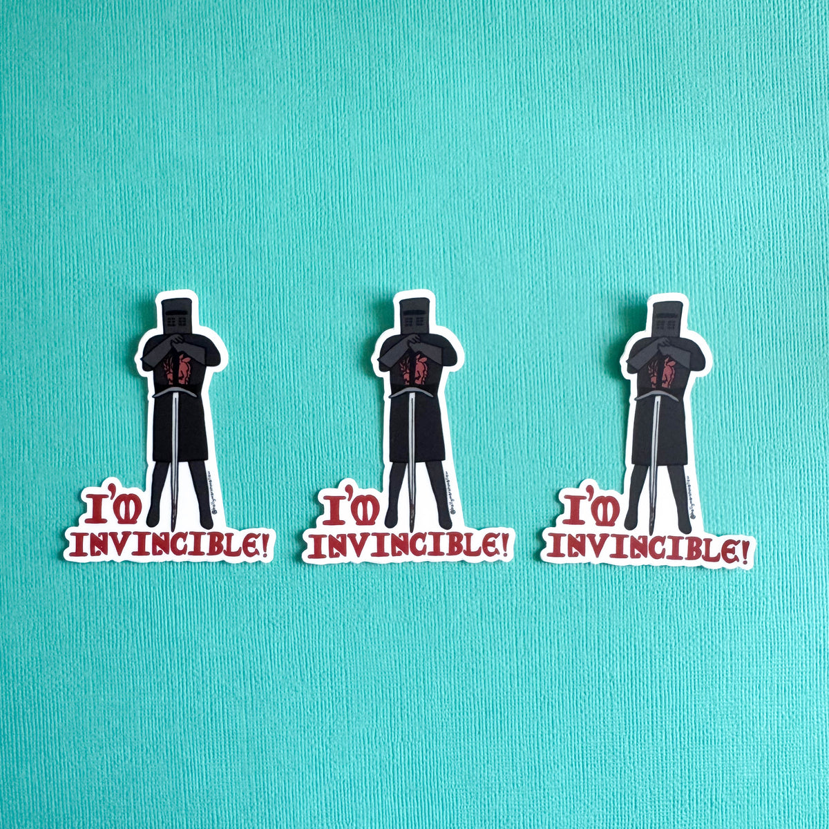 I'm Invincible! Black Knight Sticker