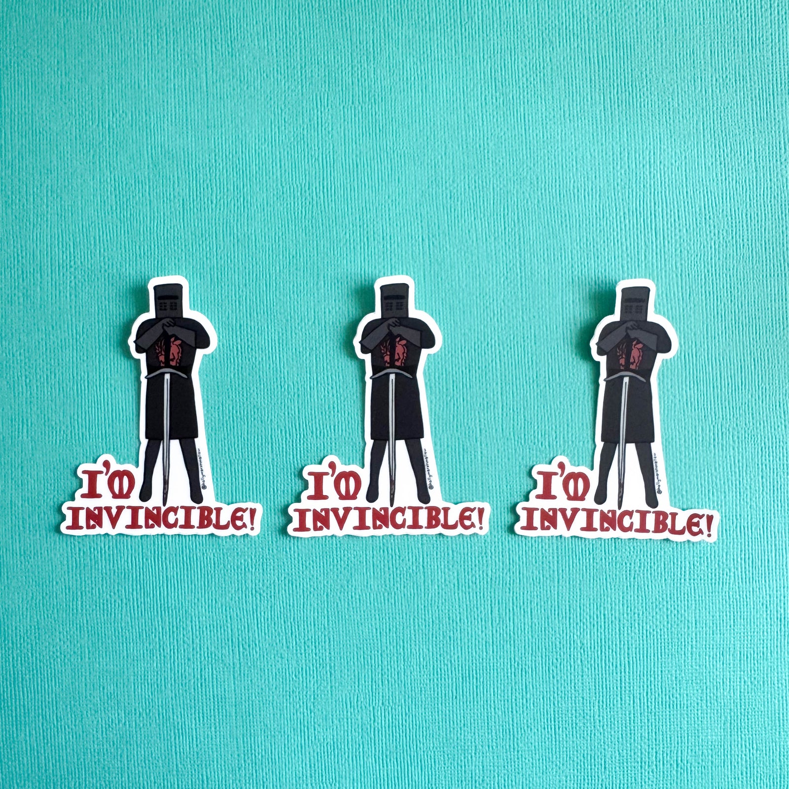 I'm Invincible! Black Knight Sticker