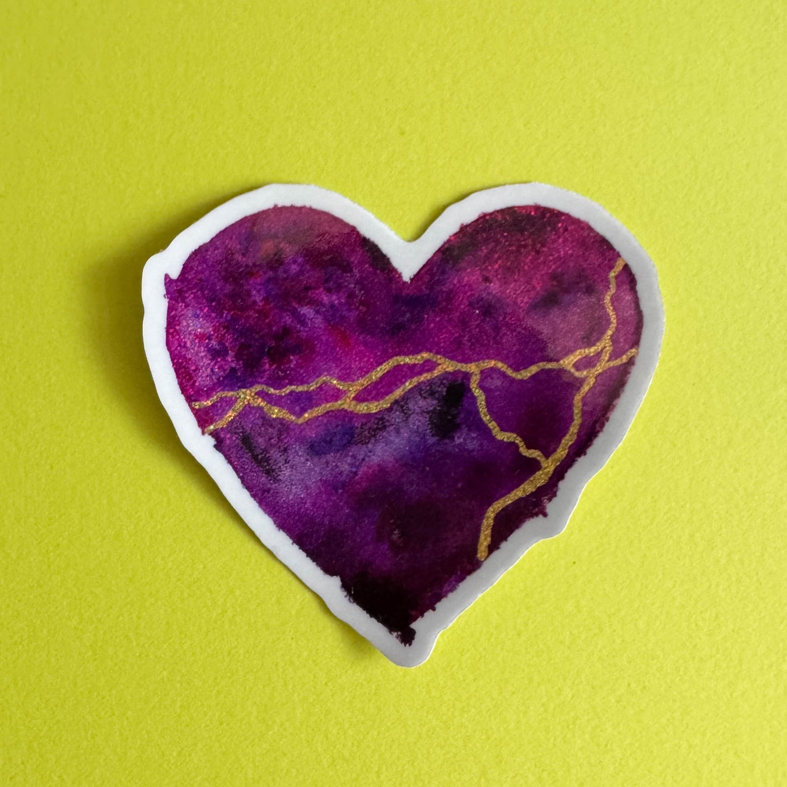 Glitter Heart Sticker - Love Is All We Share