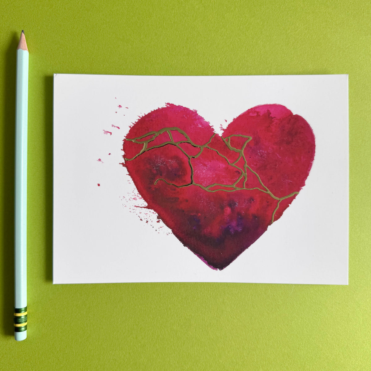 Bougie Foil Postcard