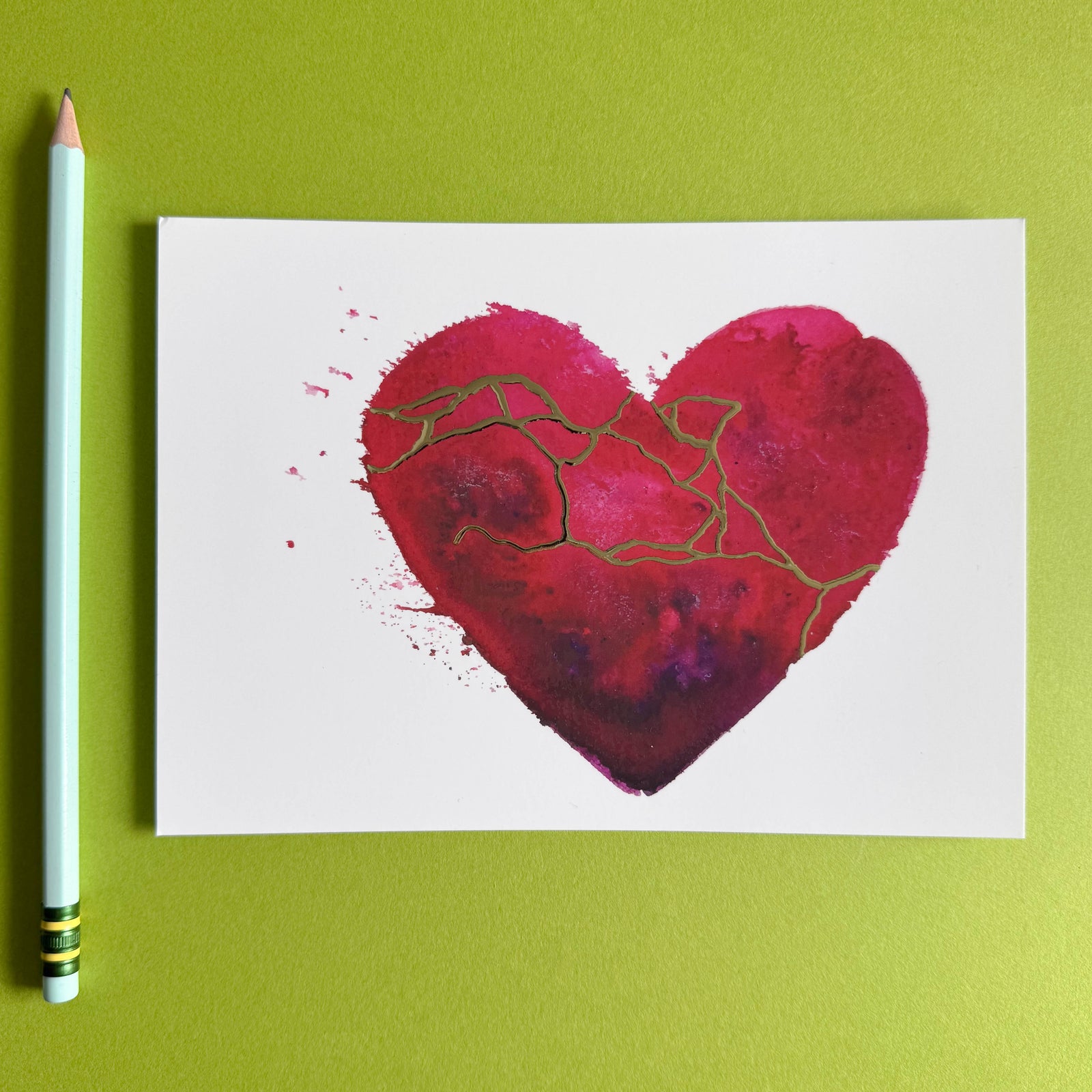 Bougie Foil Postcard