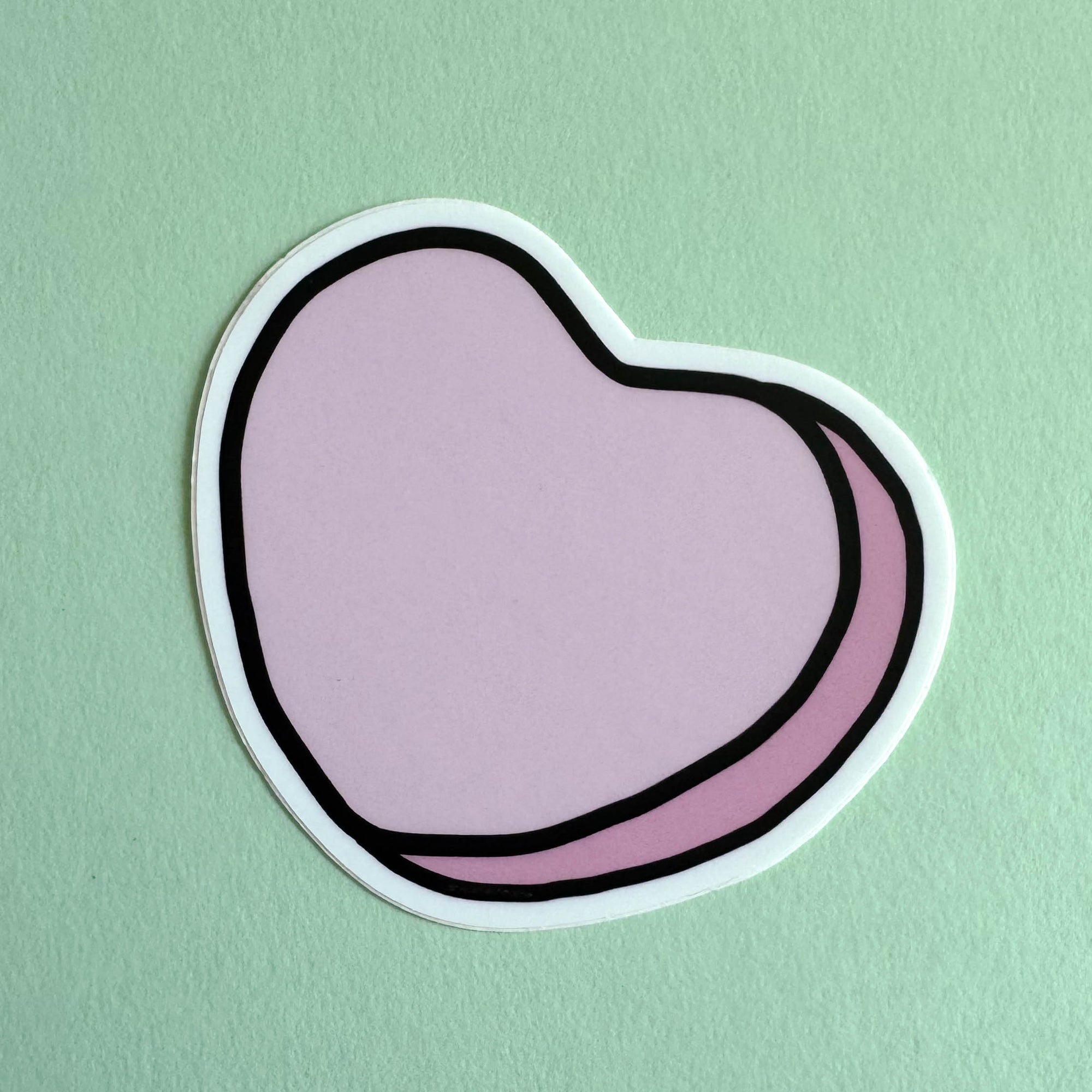 Marshmallow Heart Sticker
