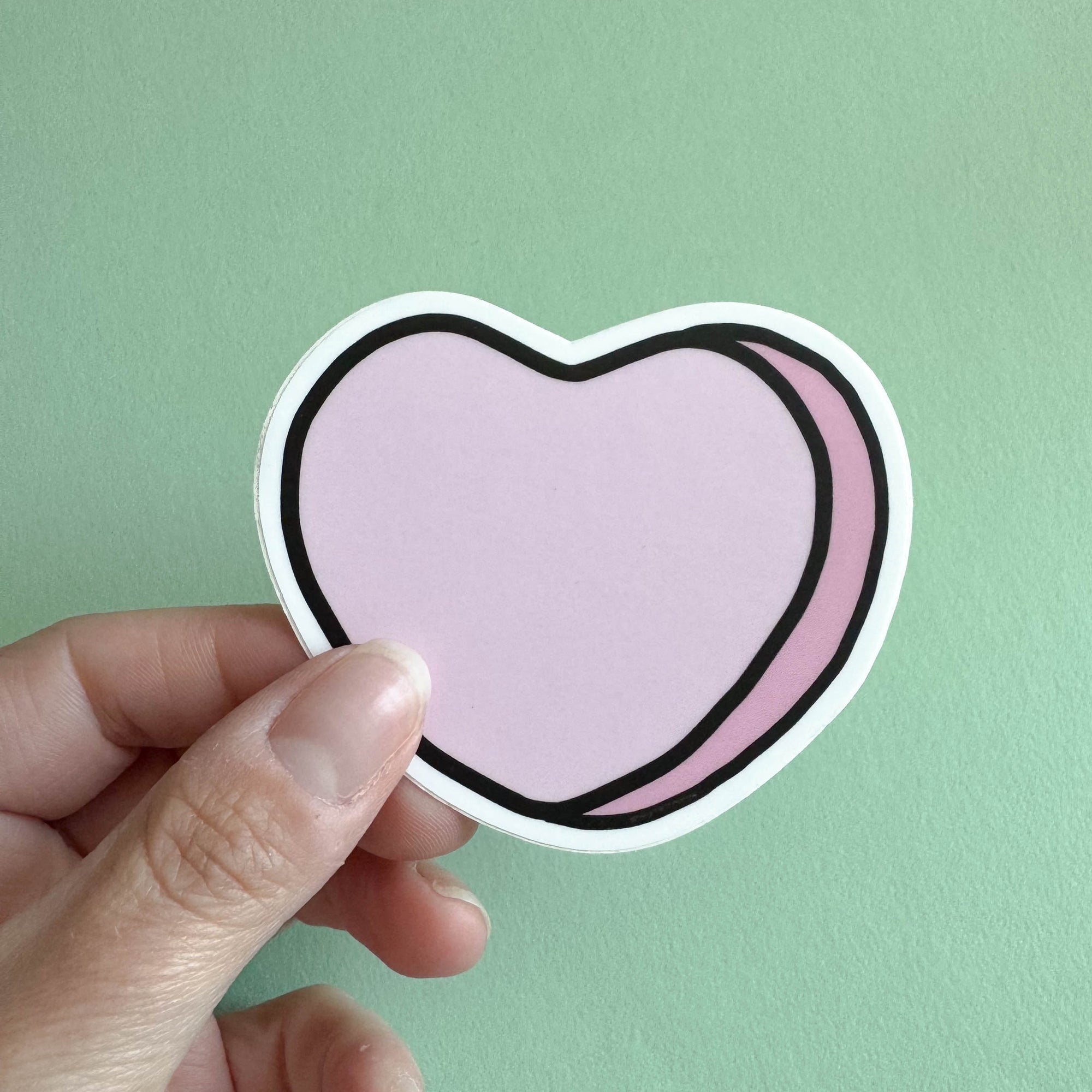 Marshmallow Heart Sticker