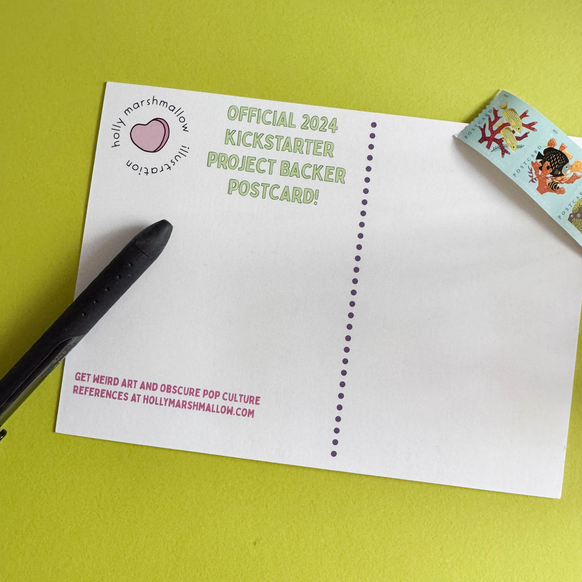 Bougie Foil Postcard