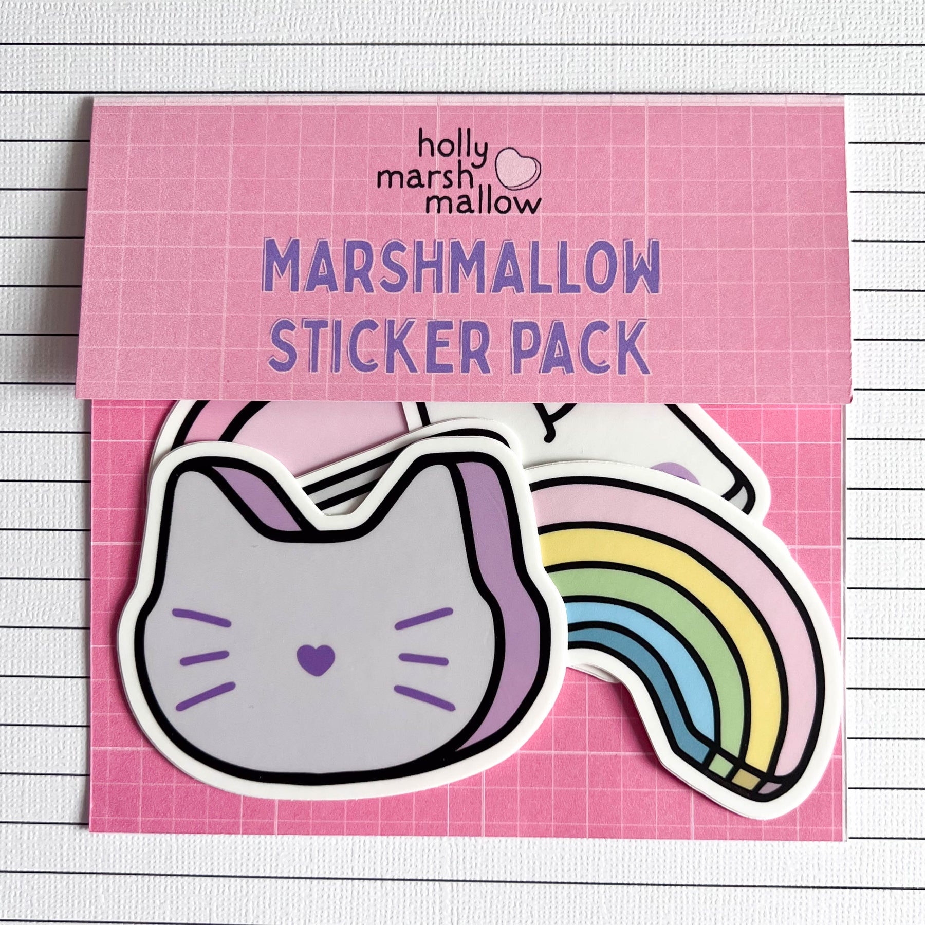 Marshmallow Sticker Pack - hollymarshmallow