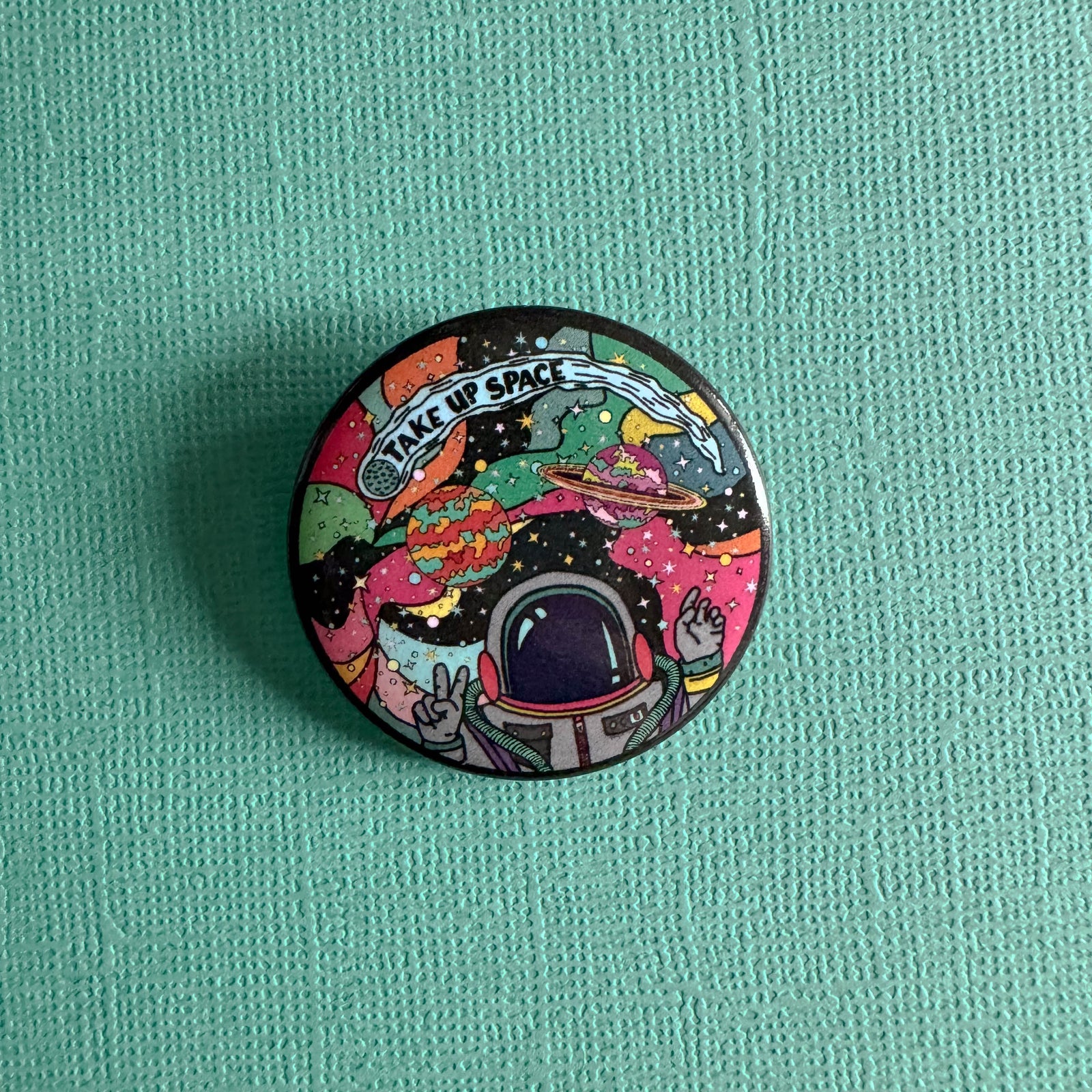 Take Up Space Button