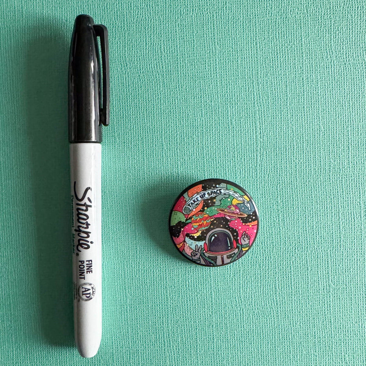 Take Up Space Button