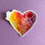 Glitter Heart Sticker - Up All Night
