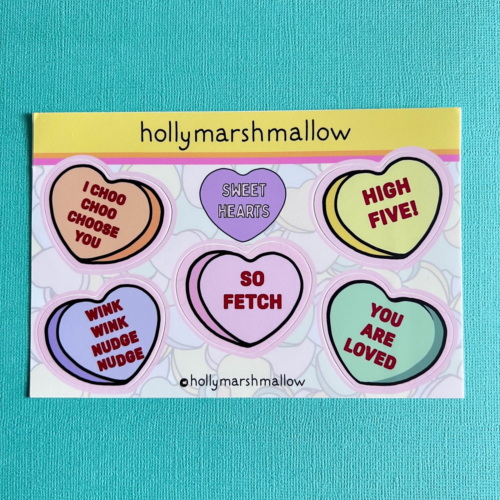 Sweet Hearts Sticker Sheet