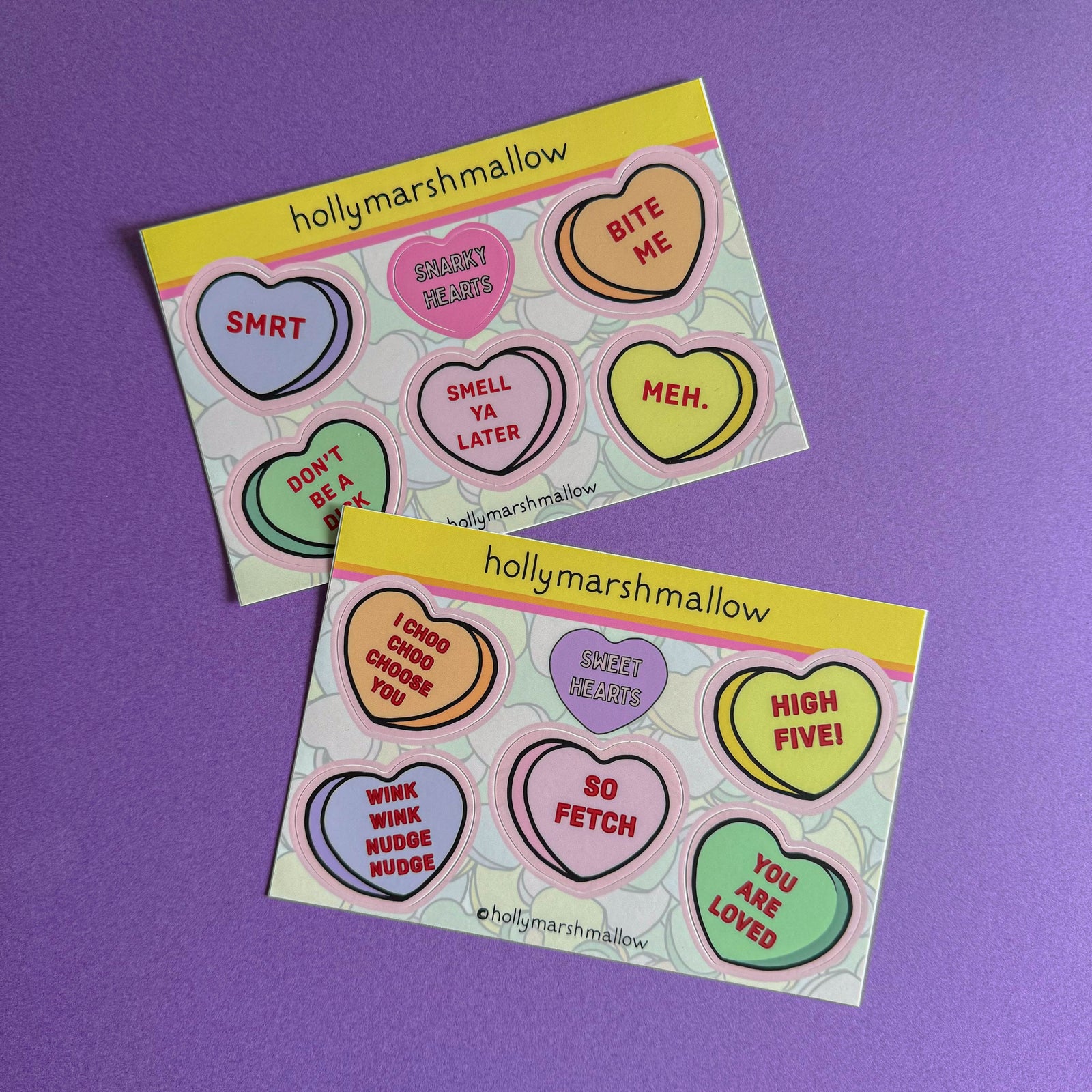 Convo Hearts Sticker Sheet Bundle